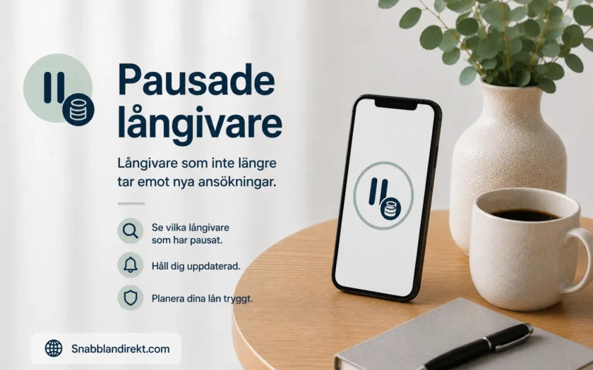 Pausade långivare
